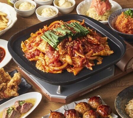 【生ビール付き飲み放題】選べる鉄板料理＆すみれの逸品　すみれの贅沢堪能コースの画像